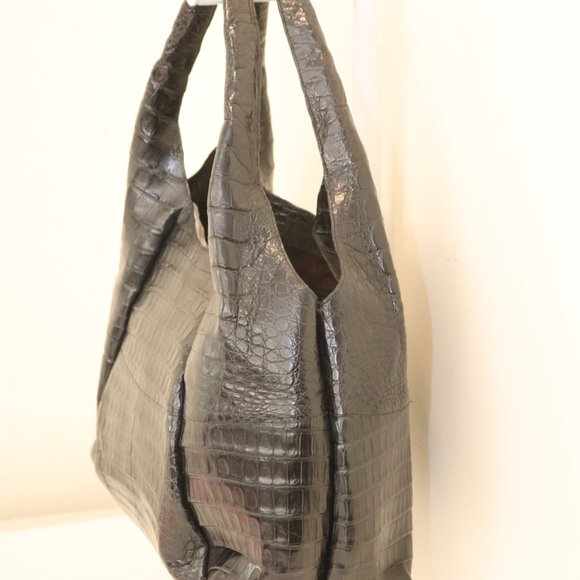 Nancy Gonzalez Crocodile Hobo Handbag  Shoulder Bag - Picture 5 of 15